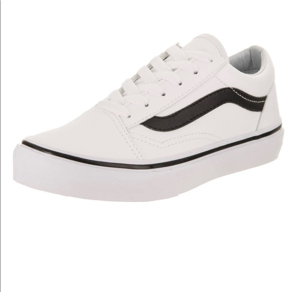 Vans Other - Vans unisex white leather sneakers